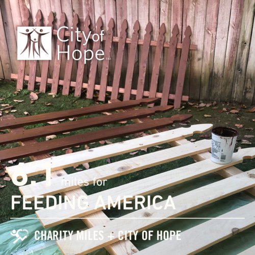 jakeOruns's tweet photo. 6.1 @CharityMiles for @FeedingAmerica. Thanks to @CityofHopeBDC for sponsoring me. #COHStrong #givetoletlive https://t.co/WVanP8Iqkf