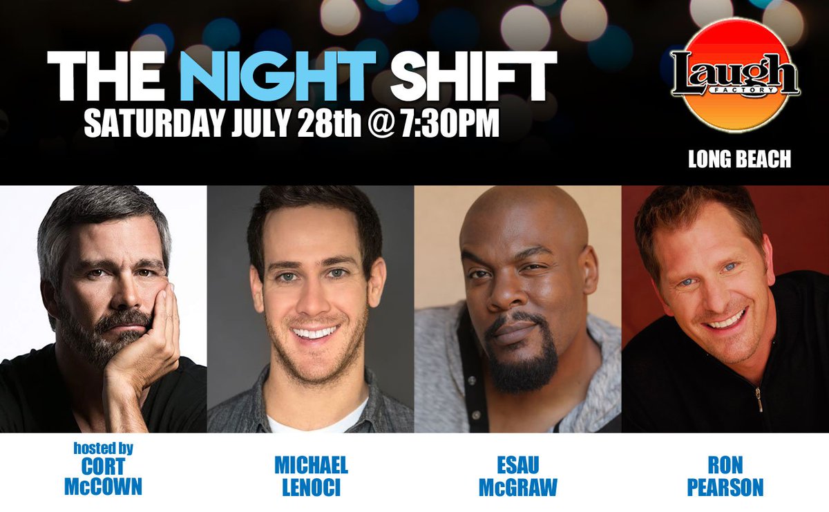 Laugh Factory: Long Beach (@laughfactorylbc) on Twitter photo #COMEDY #TheLaughFactory #Saturday #LongBeach #LB <a href="/cortmccown/">Cort McCown</a> <a href="/MichaelLenoci/">Michael Lenoci</a> <a href="/EsauMcgraw/">1960 What? 1960 Who?</a> Ron Pearson - BUY TICKETS HERE: laughfactory.com/clubs/long-bea… #COMEDY #TheLaughFactory #Saturday #LongBeach #LB <a href="/cortmccown/">Cort McCown</a> <a href="/MichaelLenoci/">Michael Lenoci</a> <a href="/EsauMcgraw/">1960 What? 1960 Who?</a> Ron Pearson - BUY TICKETS HERE: laughfactory.com/clubs/long-bea…