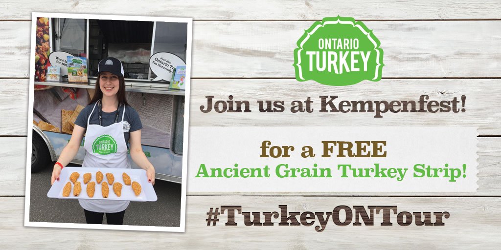 OntarioTurkey's tweet photo. Are you going to @Kempenfest in Barrie next weekend? #TurkeyONTour is! Visit the Turkey trailer at Kempenfest from August 4-6 and enjoy FREE turkey samples, and get some photos with our mascot, Wishbone! #kempenfest #makesitsuper https://t.co/tFKnRVzwve