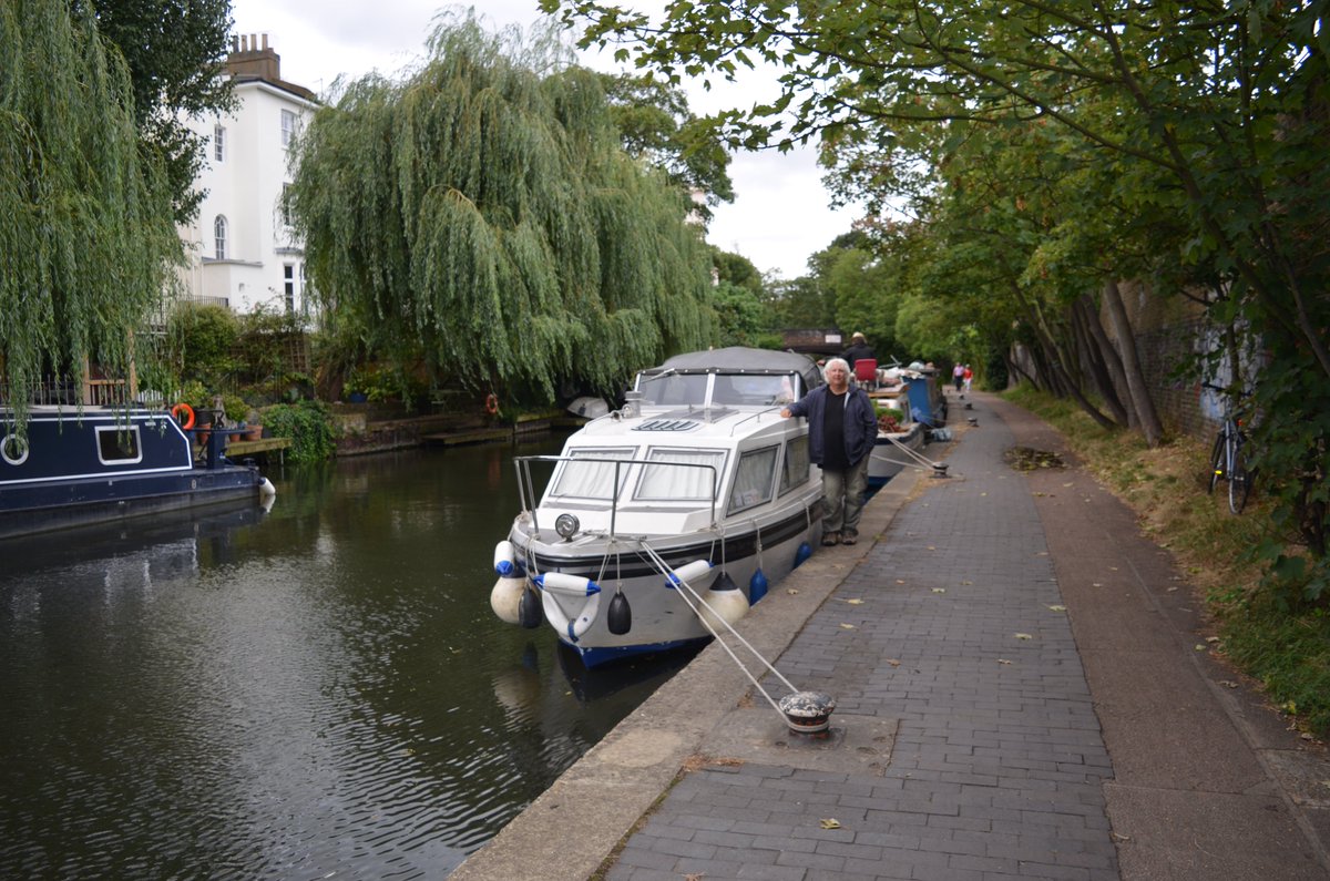 MikeRoyden's tweet photo. @whixall_marina Long way from Whixall but we made it 😉😄 [pics - Paddington Basin, Camden Lock, Little Venice.]  And what's with the 'narrowboat' stuff?  #diversityissues #boatist https://t.co/CyHBGyJpI0