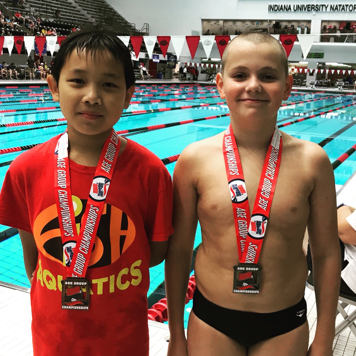 FISH_aquatics's tweet photo. Starting it off right with 2 podium finishes in our first 2 swims of the night! #GoFish #PodiumStatus https://t.co/NTKXm9KVPq