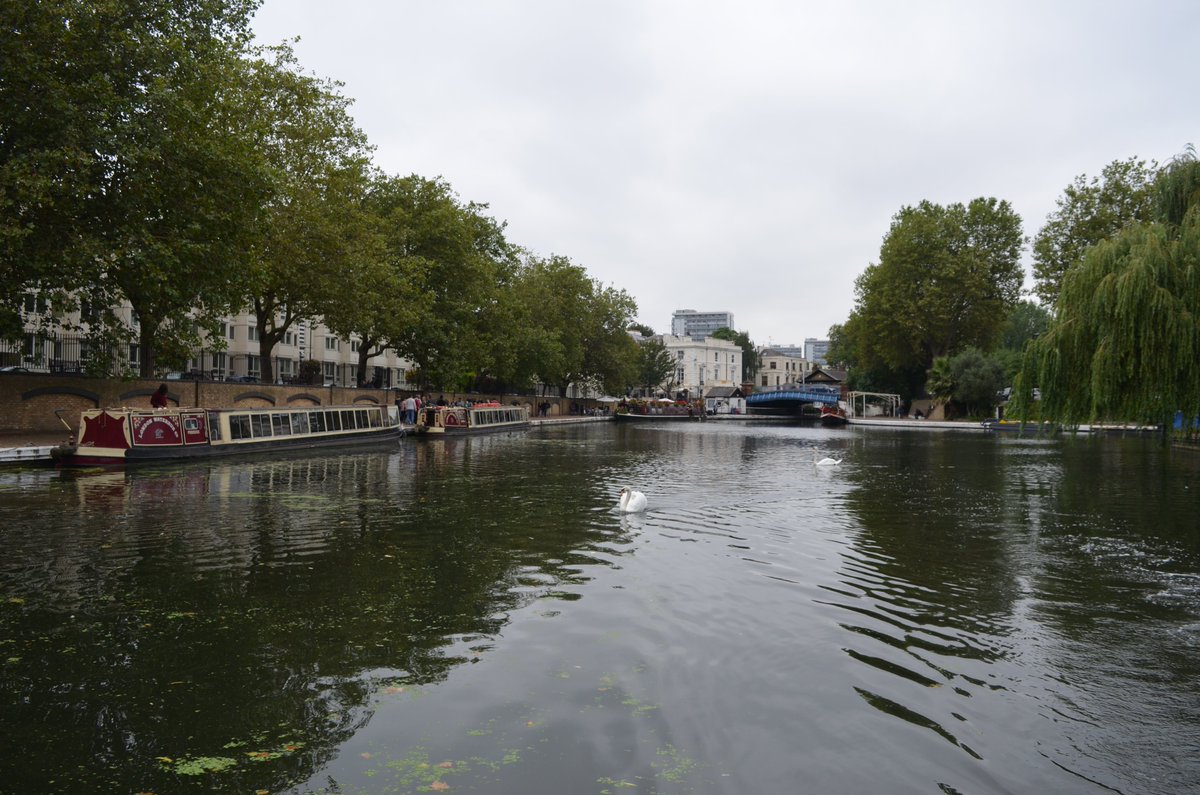 MikeRoyden's tweet photo. @whixall_marina Long way from Whixall but we made it 😉😄 [pics - Paddington Basin, Camden Lock, Little Venice.]  And what's with the 'narrowboat' stuff?  #diversityissues #boatist https://t.co/CyHBGyJpI0