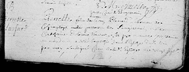 LDGenealogie's tweet photo. #1J1Ancêtre #PLASSARD Pierrette fût baptisée le 27/07/1711 à Bergesserin (71) fille de Jean & #DELORME Catherine, elle épouse le 25/11/1732 à La Chapelle du Mont de France (71) Pierre #REBOUX, ils auront une fille Antoinette qui se marie avec #LAMUR Pierre. (Mariage à trouver) https://t.co/d6JbEdKOh6