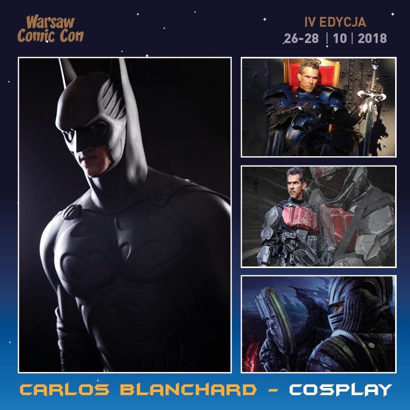 A oto kolejny z naszych cosplayowych sędziów i ambasadorów - Carlos Blanchard, który do perfekcji opanował przemienianie się w Batmana!
