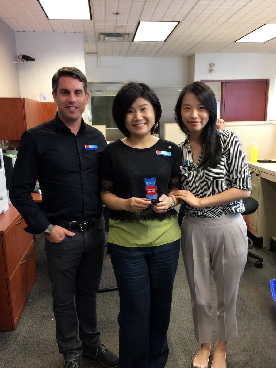 Congrats to Vickie Kuo to winning the ReDefined Excellence Award for this month! Thank you for consistently role modelling the Brilliant at The Basics behaviour! #proudtoworkatBmo #ambleside #B4U