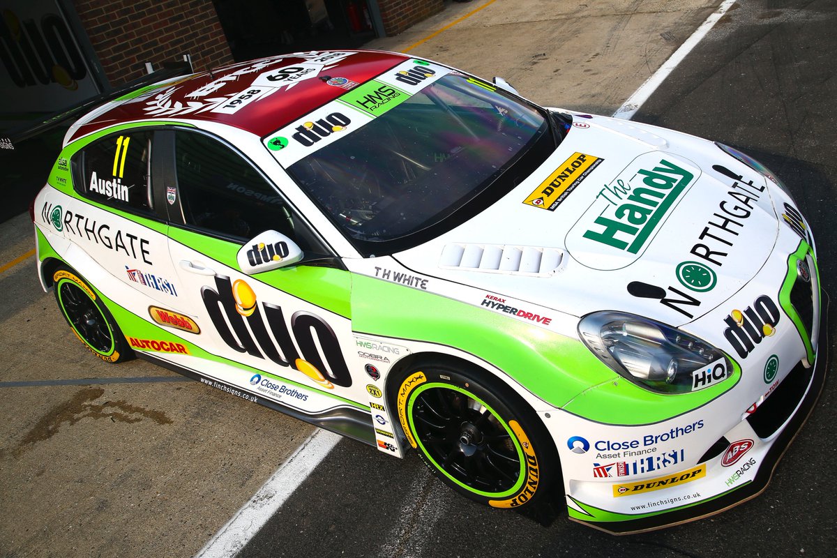 Rob Austin and HMS Racing with DUO will run a special livery this weekend, commemorating #BTCC60 and paying homage to Alfa Romeo's colours, as seen on the 1994 title-winning 155...

#BTCC