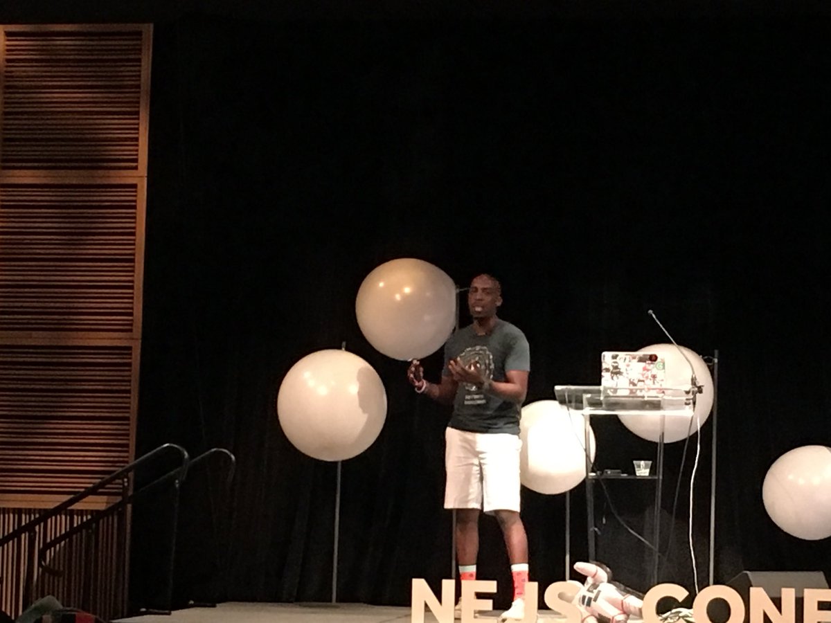 This walk down memory lane by <a href="/benmvp/">Ben Ilegbodu 🏀👨🏾‍💻</a> is SO enjoyable. Loving this talk. I’ve forgotten so much of how I used to write for the web. <a href="/nejsconf/">NEJS CONF is thankful ❤️</a>