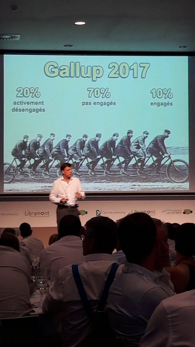 lu_lejeune's tweet photo. Engagement des employés dans leur organisation...un constat interpellant mais ça peut changer! #motivationautonome merci @LibramontFoire et @LaurentLedoux pour ce speech inspirant des les premières minutes! @GuyPaternoster https://t.co/1aOMSsI41d