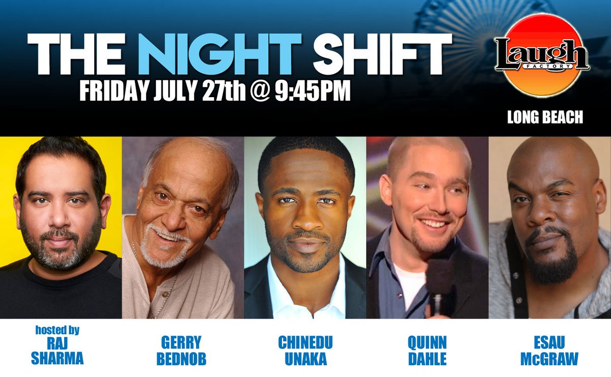 Laugh Factory: Long Beach (@laughfactorylbc) on Twitter photo #comedy #TheLaughFactory #LB #LongBeach #Friday <a href="/comedianraj/">Raj Sharma</a> Gerry Bednob <a href="/chineducomedy/">Chinedu Unaka</a> <a href="/quinndahle/">Quinn Dahle</a> <a href="/EsauMcgraw/">1960 What? 1960 Who?</a> BUY TICKETS HERE: laughfactory.com/clubs/long-bea… #comedy #TheLaughFactory #LB #LongBeach #Friday <a href="/comedianraj/">Raj Sharma</a> Gerry Bednob <a href="/chineducomedy/">Chinedu Unaka</a> <a href="/quinndahle/">Quinn Dahle</a> <a href="/EsauMcgraw/">1960 What? 1960 Who?</a> BUY TICKETS HERE: laughfactory.com/clubs/long-bea…
