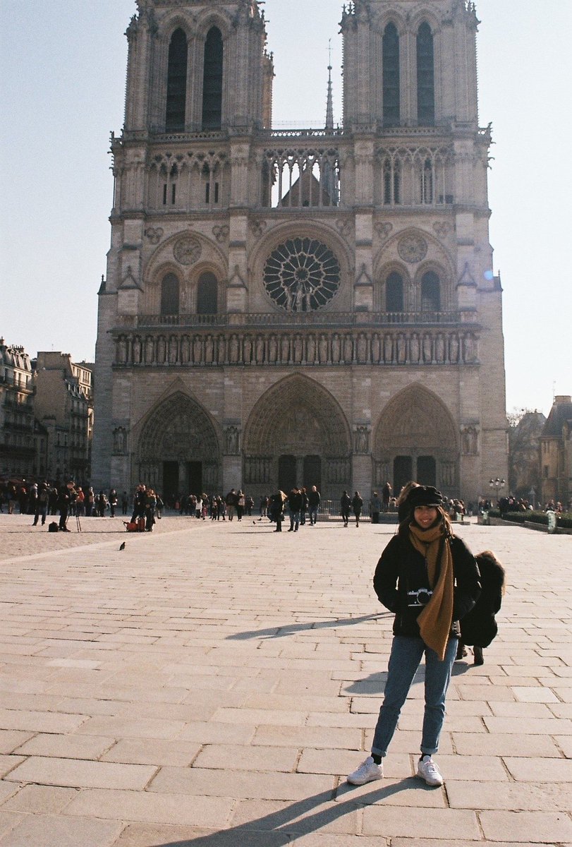annncarter's tweet image. Week 1 photo challenge: A- Lake District B- Outside the Notre Dame C- Attempting to paint in Chester #com112
