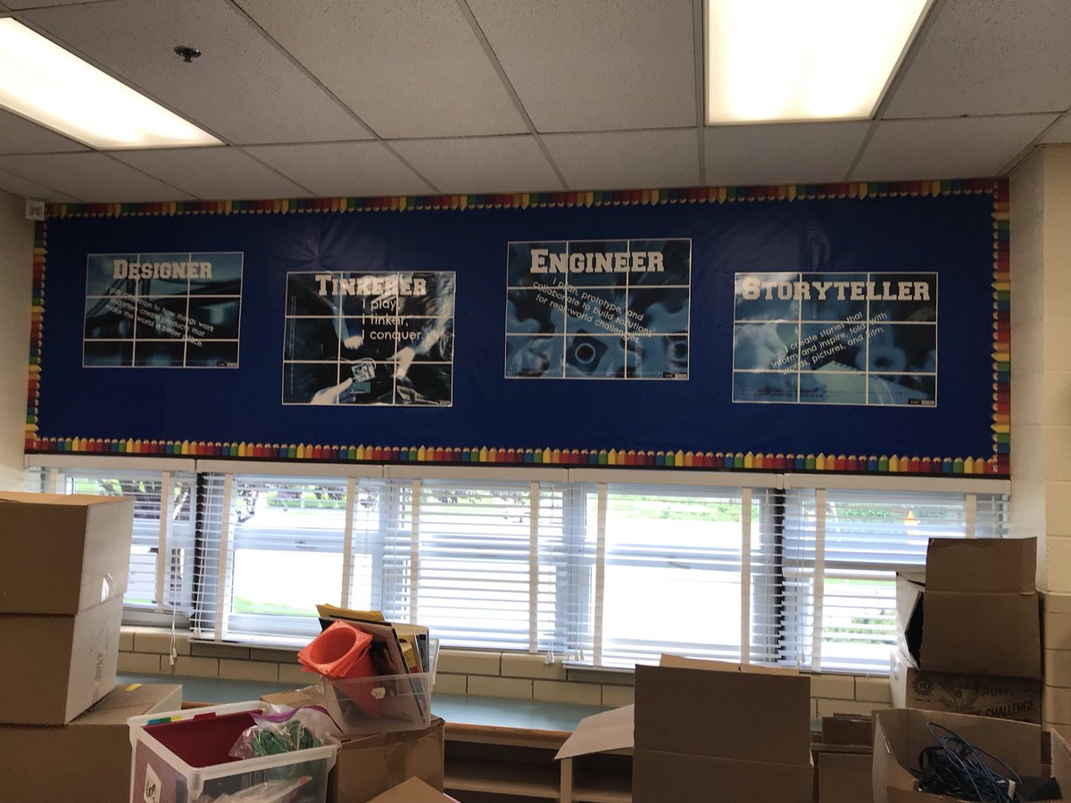 MrsKatieSchmidt's tweet photo. #RFES Makerspace is being (slowly) rebuilt and will be better than ever in its new location for 2018-19! #lotsofboxes #makersgonnamake #BCPSmakes @missyfanshaw @BCPSBLI https://t.co/Be5pgnGhKH