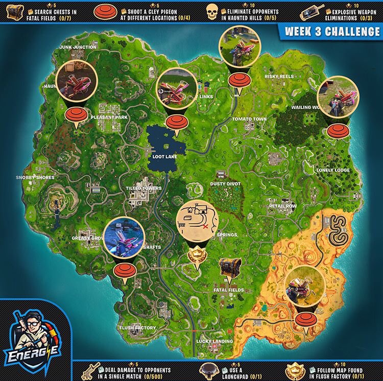 ToastyStreaming's tweet photo. Week 3 challenge locations!! https://t.co/RCsS53vPB0