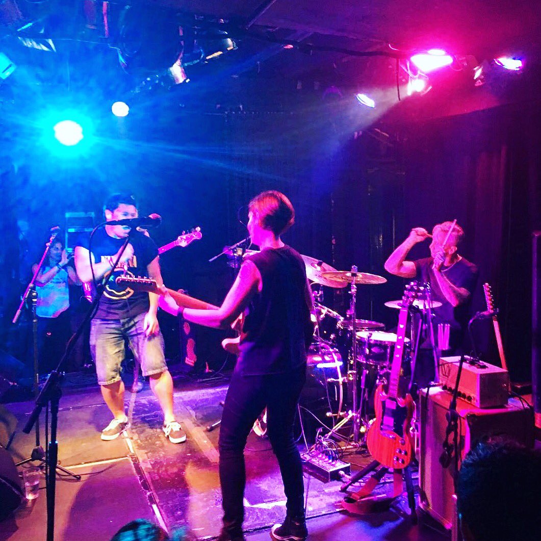 ValhallaRising_'s tweet photo. A year ago tonight rock history wasn’t made! We’re still rocking, playing new tunes and planning world domination one year on! #dingwalls #sabotage #pearlanddean https://t.co/JcZrpD08Gc