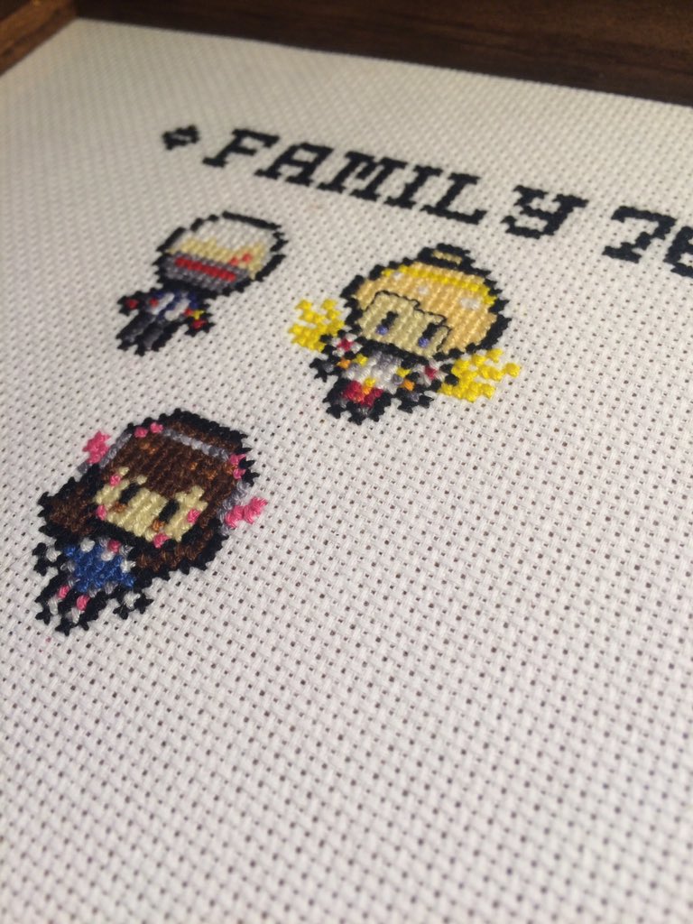 f_finalstitch's tweet photo. Ironed and framed this cute little piece! Shout out to the commissioner for the idea 🌟
.
.
.
.
#crossstitch #xstitch #embroidery #overwatch #soldier76 #dva #hanasong #mercy #angelaziegler #videogames #crafts #handmade https://t.co/8e5mIO5RO4