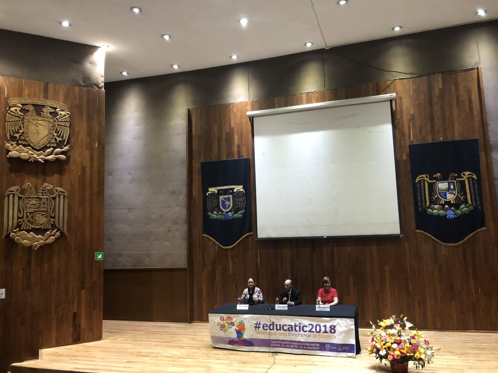elymtz's tweet photo. Clausura #educatic2018 un año más!! Felicidades y gracias a todos!! @habitatPumaUNAM @UNAM_MX @ComunicaENTS https://t.co/oVVq36pKpu
