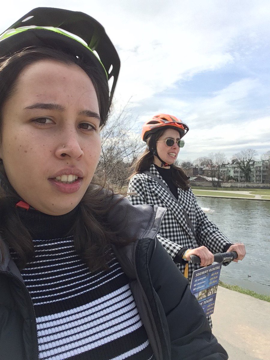 annncarter's tweet image. D- Riding Segway in Poland E- Guinness Factory Dublin F- KFC meal. These are a little more unflattering #com112