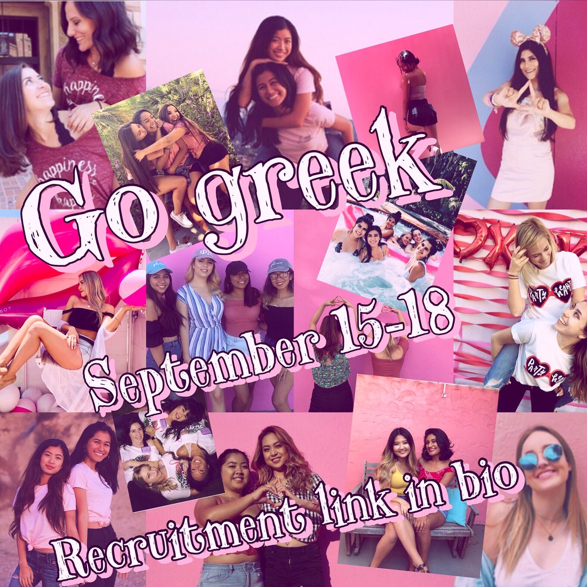 Excited to go Greek?? Well our recruitment link is in our bio! We can’t wait to meet everyone this Fall 💗💫