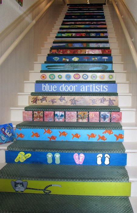 Nancy7264's tweet photo. New artwork for sale! - "Colorful Stairs" - https://t.co/61fSulUeXF @fineartamerica https://t.co/lw89Wy2jQg