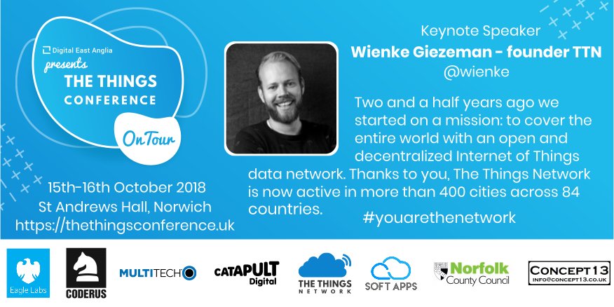 To celebrate #NorfolkDay we're giving a discount until July 31st!

Use Code: NorfolkDay35 

Buy Your Ticket: thethingsconference.uk/order-tickets/

#LPWAN #SmartCities #LoRa #Tech #STEM #LoRaWAN