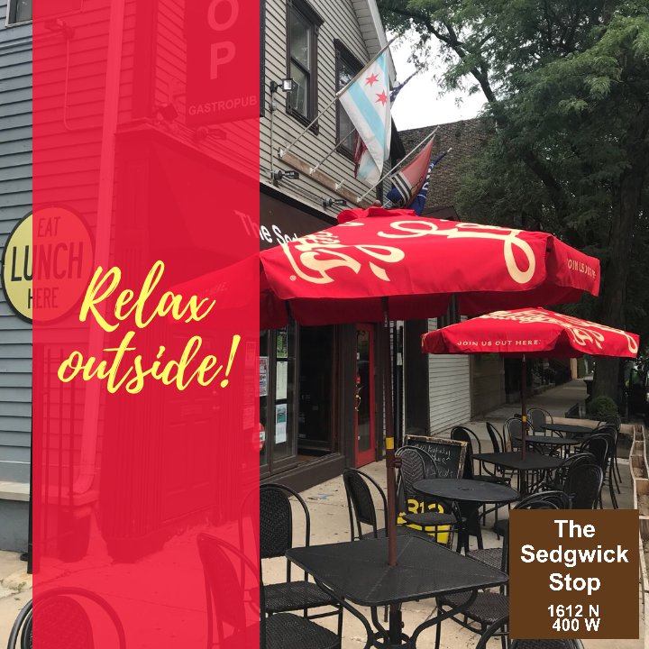 sedgwickstop's tweet photo. #relax #outside #summer #patio #chicago https://t.co/9jBupSMD8j