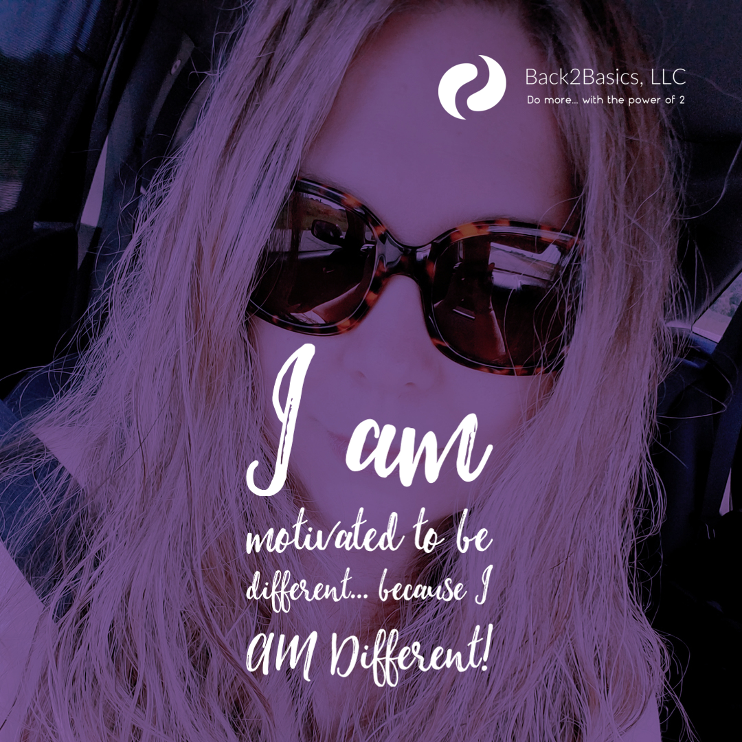 Back2BasicsMN's tweet photo. I am motivated to be different because I am different! Find your "I am" and just #BeYou!
#EmbraceYou #DoYou #IAm #BeAuthentic #JustDoYou #JustBeYou #BeYourBestYou #Back2BasicsMN #Back2BasicsLLC https://t.co/BV62wR0yGk