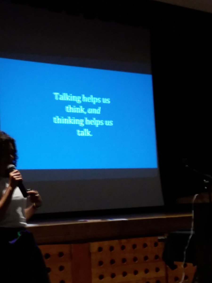 tomlittogether's tweet image. @pranikoff reminds us how important it is to let kids talk, even if we don&apos;t agree. #parsum18 @Paramus_Schools @HeinemannPub #littogether