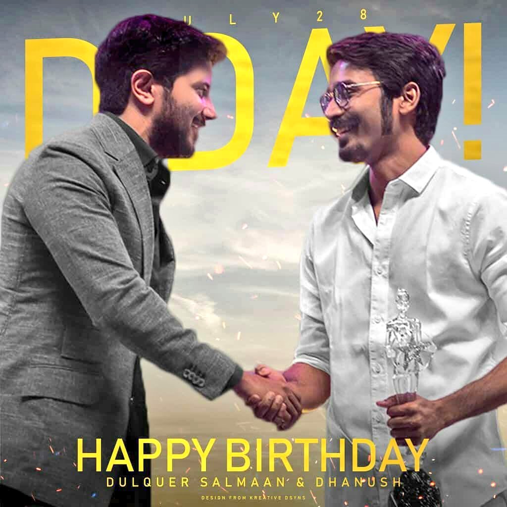 Happy birthday kunjikka (dulquer salmaan & dhanushkraja ) Wishing you an awesome year ahead full of happiness 