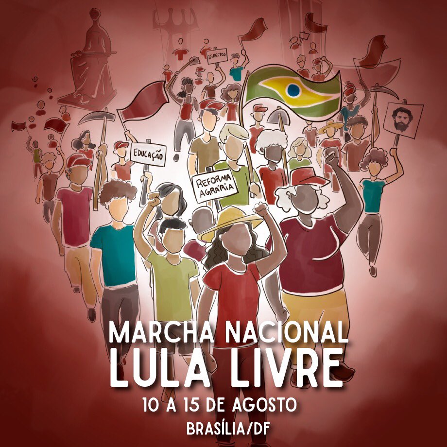 gleisi's tweet photo. 🚩”Esse é o nosso país, essa é a nossa bandeira! É por amor a essa pátria Brasil, que a gente segue em fileira!"
#LulaLivre https://t.co/DNyrYeSoIb