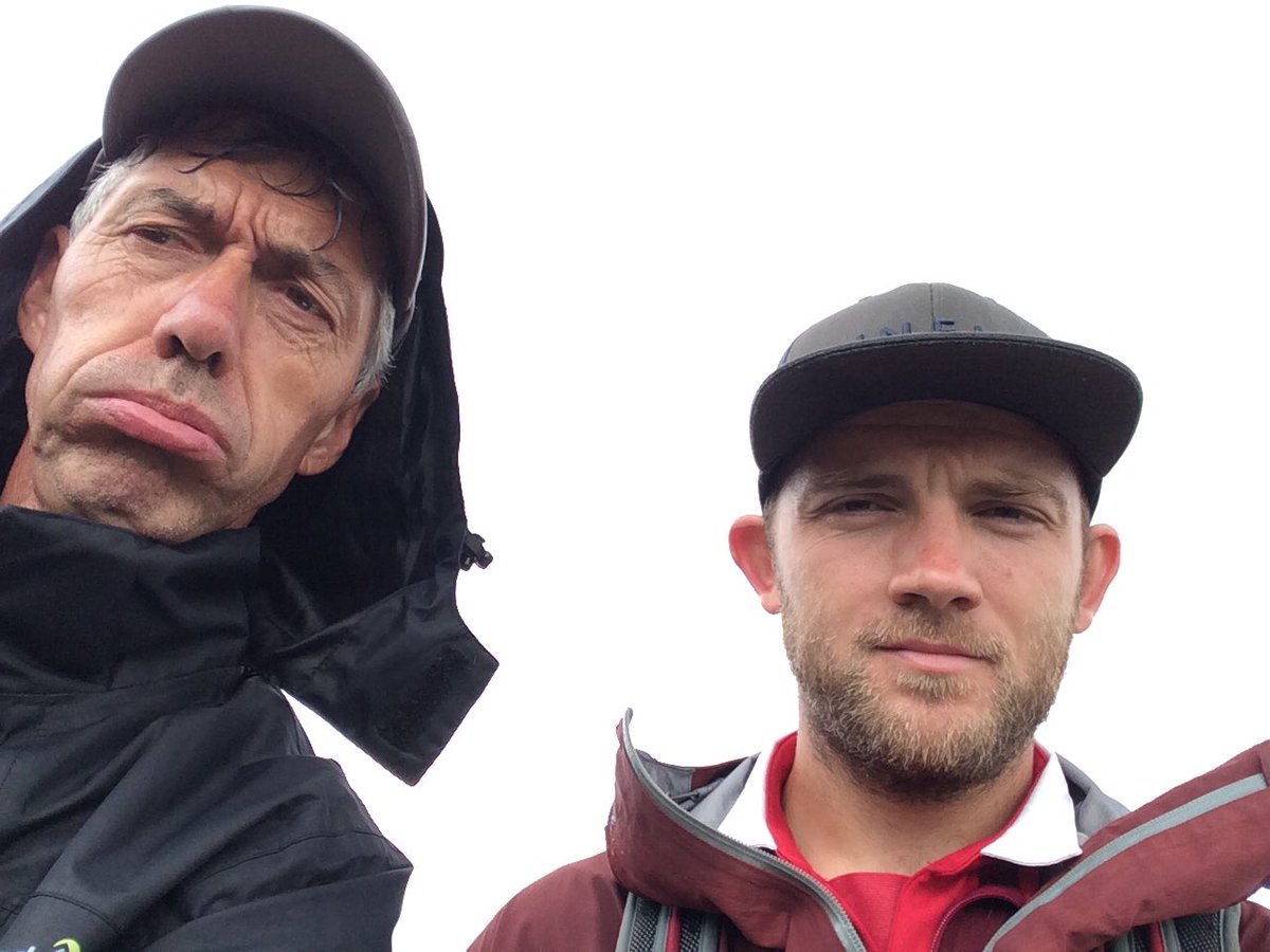 Proper trekking today in the rain...