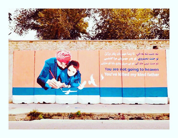 After admiring the work of the mighty @ArtLordsWorld since their inception in 2014, it was a great honour to not only interview them yesterday, but to lend a hand for one of their most poignant pieces.

#kabul #afghanistan #artlords #streetart #afghanistanyouneversee #RawailSingh