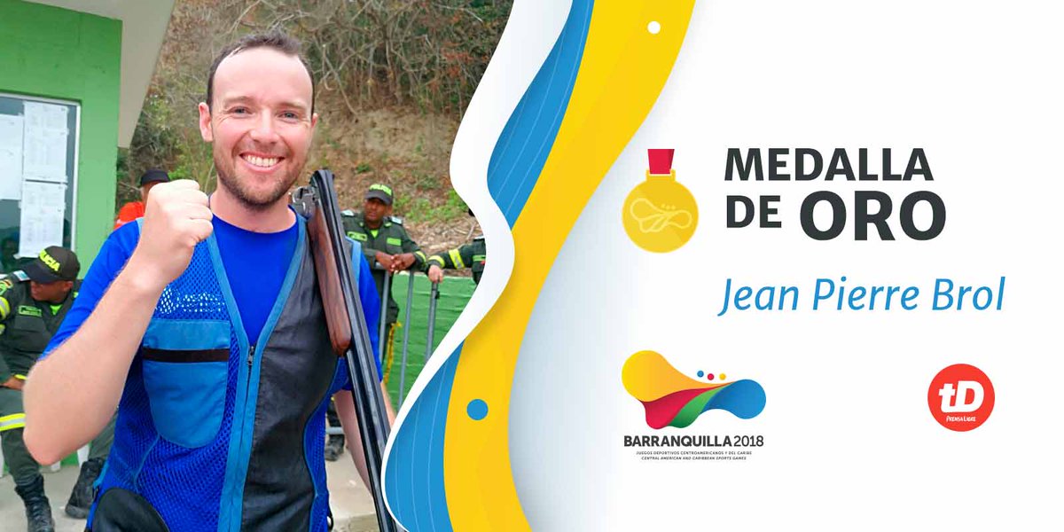 #Barranquilla2018 | ¡¡¡Orgullo guatemalteco!!! Jean Pierre Brol gana la medalla de oro en foso olímpico. #VamosGuate  💪🥇👏👏👏