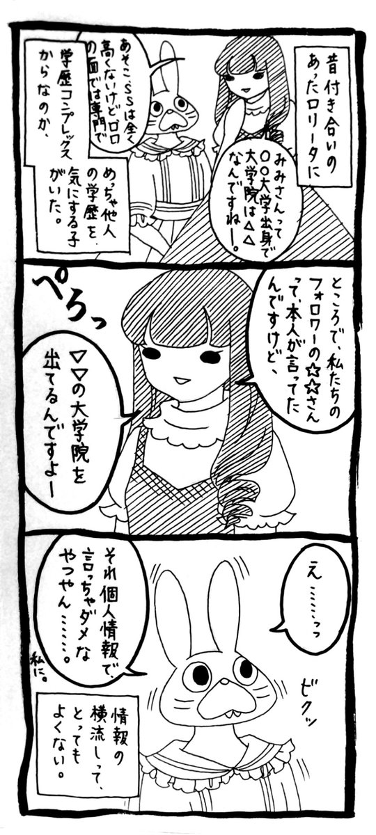 それはきっと、☆☆さんがあなたを信用して話したことで、他人に話していいことじゃない。学歴気にするよりそういうとこ気にした方がいいぞ。 