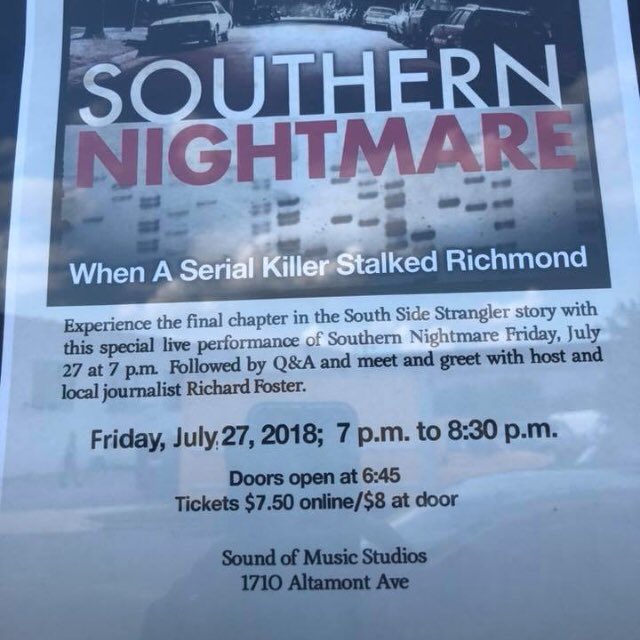 RVASoundofMusic's tweet photo. Podcast people... There’s time to get yourself over here.
#nightmare #podcast #southernnightmare @nightmarepod https://t.co/VyCpwIXBuw
