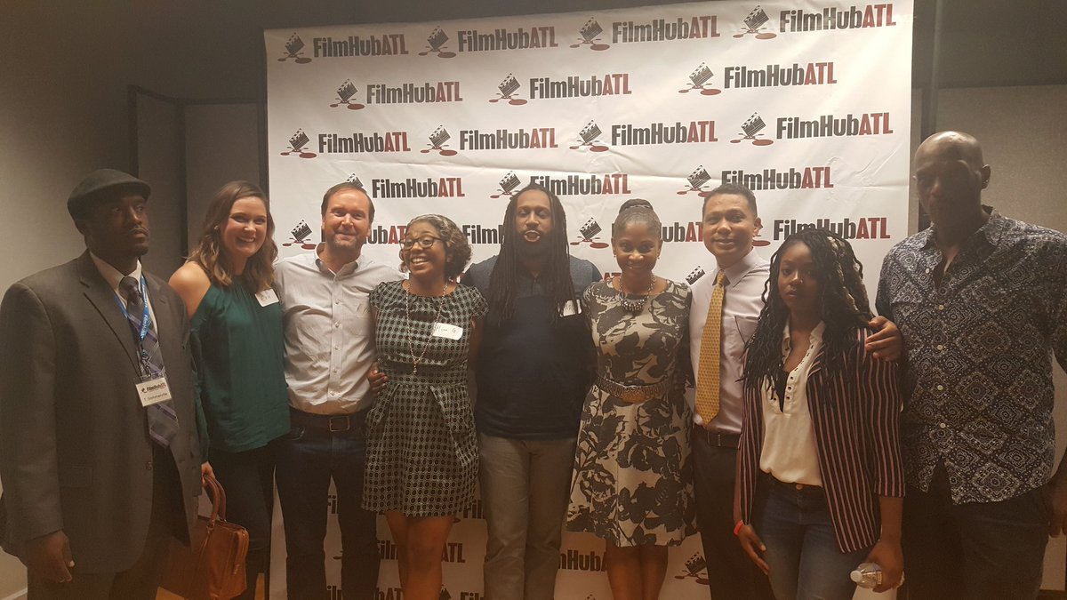 Met some great people at the FilmHubAtl Event last night! #FilmHubAtl #2LitRadio #SAEInstitute