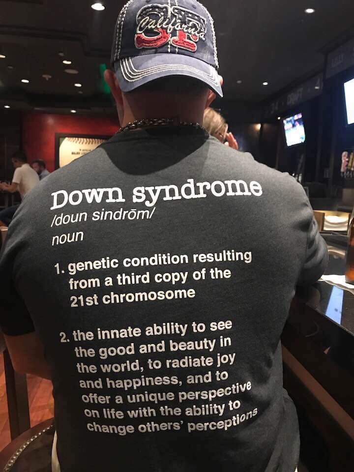 LOVE this T-shirt! "Innate ability to see the good and beauty in the world." See you at the next #AbilitiesExpo!
abilities.com/toronto/
#AbilitiesToronto #downsyndrome #developmentaldisabilities #PWD