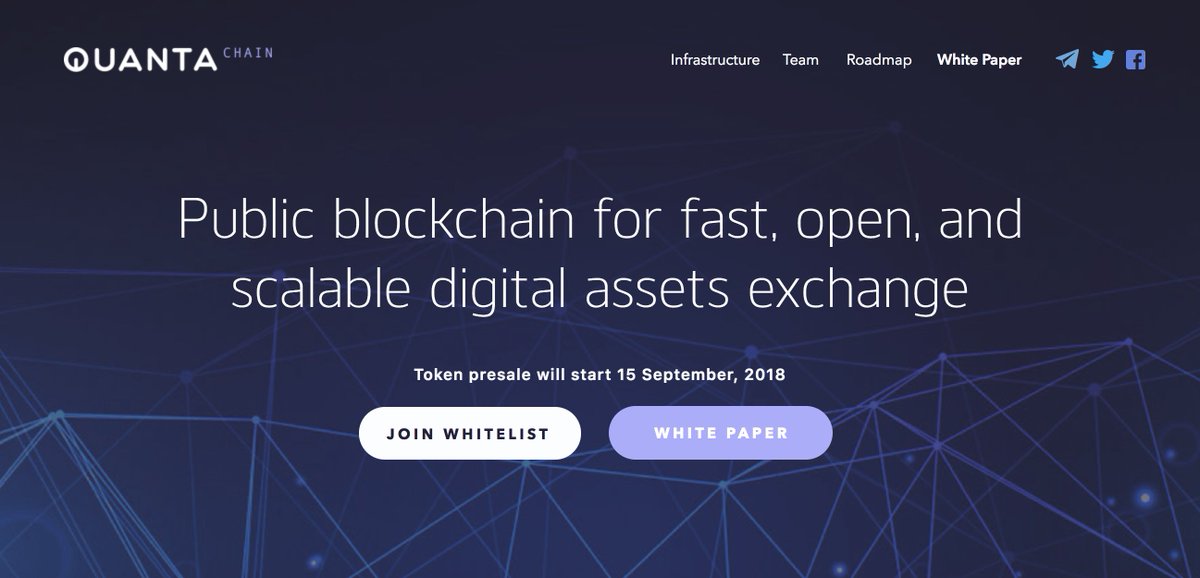 QuantaDex's tweet image. The weekend is near! Don't forget to get whitelisted for our upcoming TOKEN SALE on 15 September. 
quantachain.io #tokensale #ico #quantadex #infrastructure #icooftheyear