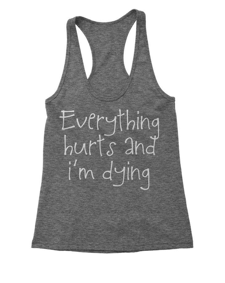 Blnorris05's tweet image. This is how I feel right now after working out 6 days a wk for 4 wks. But I’m stronger, MUCH happier, &amp;amp; can fit in my jeans again (my jeans are getting too loose!) I’m halfway done w/ my 8 wk workout program! I may need this in a workout tank!🤣I’m constantly sore. #BetterMindset