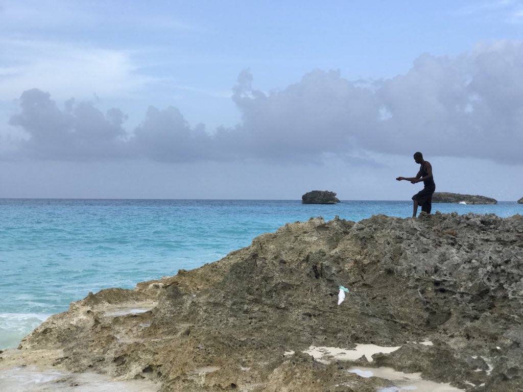 salthouseexuma's tweet photo. “What are you fishing for?” “Anything that bites,” he said #islandlife #exuma #islandvibes #thesaltlife #bahamas https://t.co/wVpaXcDOYm