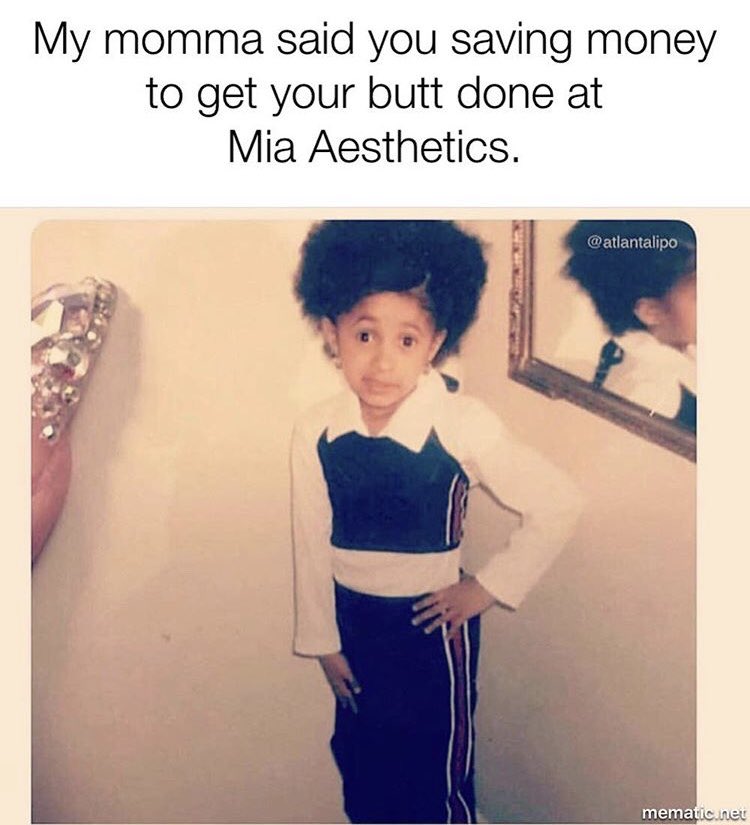 miaclinic's tweet photo. @iamcardib @iamcardib we doubt your ass is broken 😉 we can always help with that though! We are legit, tell your management to hit us up, we got you! Young you agrees too #Okurr https://t.co/aPhJkSOBMz
