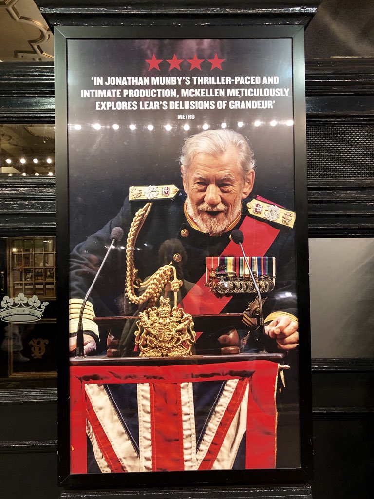 PamAlexanderAoU's tweet image. A marvellous @IanMcKellen Lear @DukeofYorks @ChichesterFT Moving and compelling. Echoes of Beckett. And nearly four hours after taking to the stage he is generously signing autographs and enjoying chatting... #80rules #unmissable