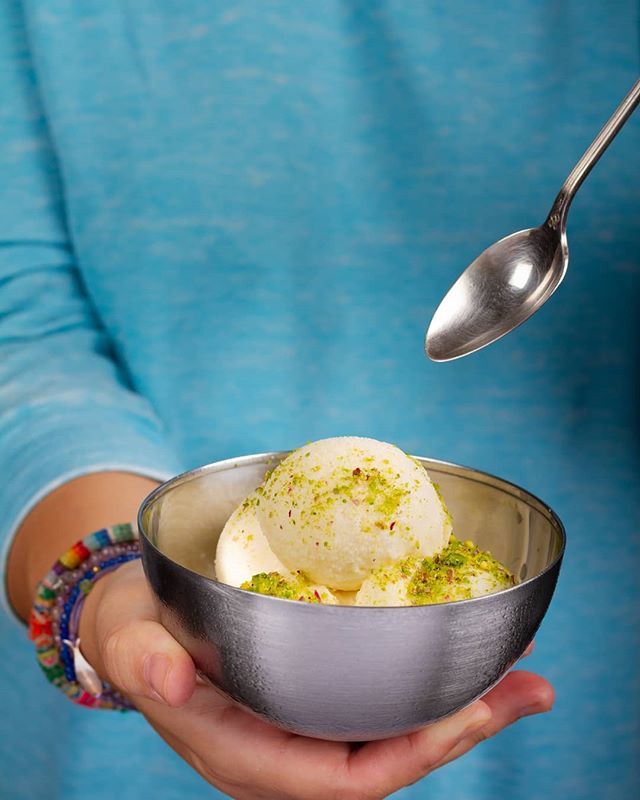Turkish ice cream has a more elastic texture than what most of us are used to regularly consuming. Made of goat's milk and cream, it's almost chew-able! This version from Chef Hande Kilic gets its flavor from powdered orchid bulbs, or salep. A little spr… ift.tt/2vcpOyJ