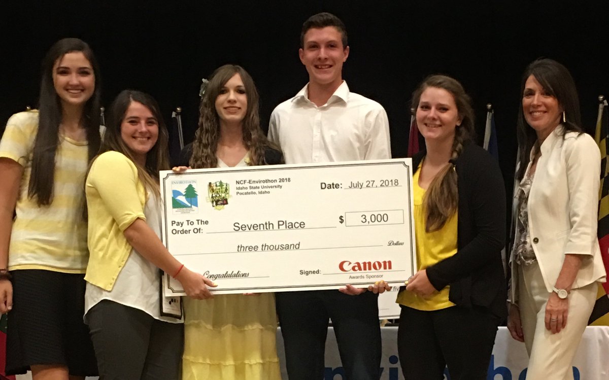 CONGRATULATIONS North Carolina’s Yellow Poplars Team for winning 7th place at the 2018 NCF-Envirothon!!!! YAY! #2018envirothon #ncenvirothon #ncfenvirothon #northcarolina