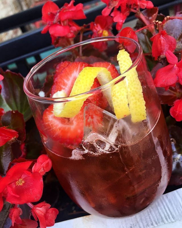 Give Me Your Affection. Strawberry infused tequila, lemon, amaro, rose and rhubarb Bitters #cocktails #andover spirop.us/2LT5sRT