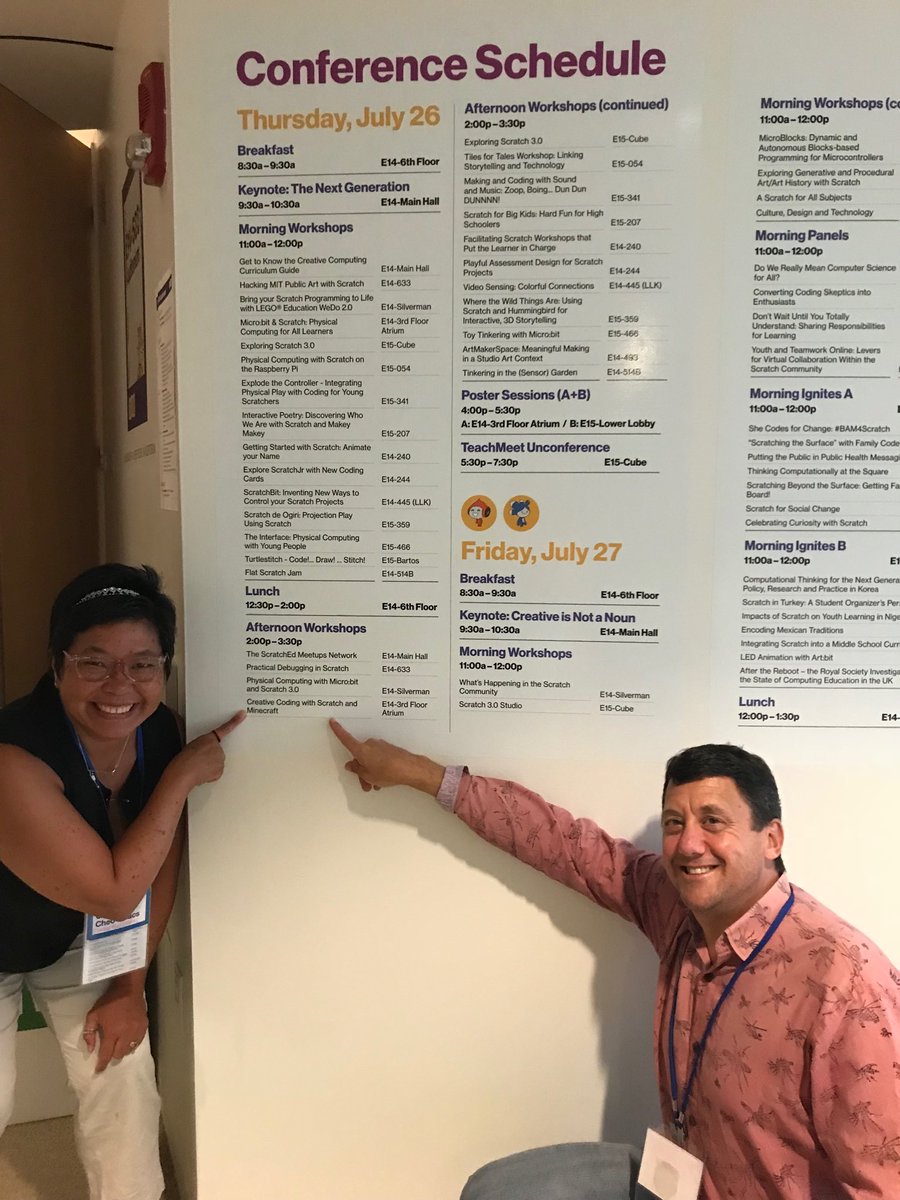 mr_isaacs's tweet image. Creative Coding with #MINECRAFTEDU and  @scratch with ⁦@iwearthecrowns⁩ at #ScratchMIT2018