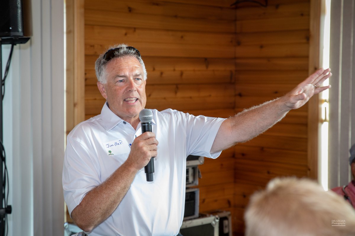 If you see this guy during tomorrow's final round, please say thanks! Without our tourney co-founder, Jim McPartland, we wouldn't be celebrating our 20th anniversary this year! #GCRO #AmazingVolunteer #GolfIsLife