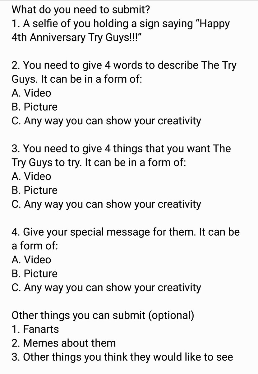 queentryceratop's tweet photo. RETWEET AND SPREAD THE WORD

#4YearsWithTheTryGuys

(I hope it won't be a flop.) https://t.co/DDTc1nW5Ld