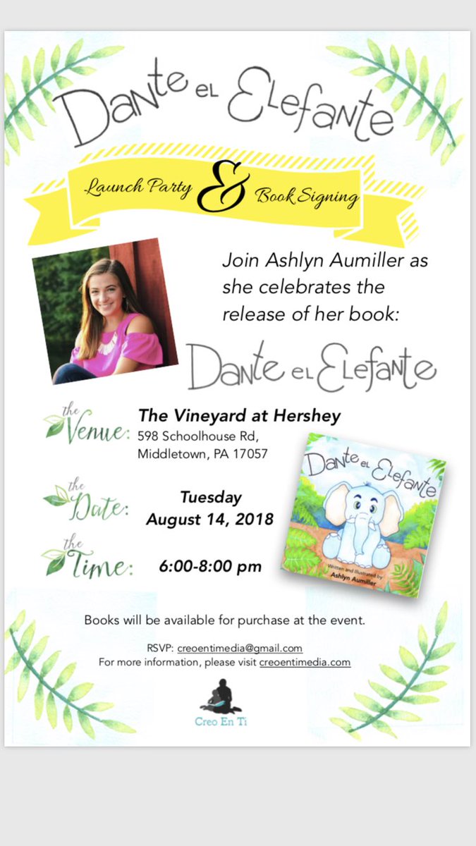 Hey Northern! Check out this invite to the book release party for our very own @Ashlyn_Aumiller Can we get @dr_e_squared <a href="/MDLaBuda/">Matt LaBuda</a> <a href="/DearOldNorthern/">Northern High School</a> and @NESPolarBears to lend their support? Let’s celebrate together! #creoentimedia #WeAreNorthern <a href="/LaraPaparo/">Lara Paparo</a>