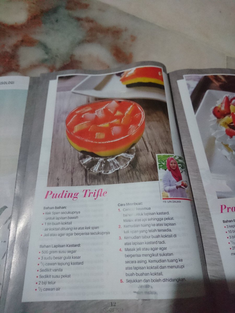 Hidayah On Twitter Puding Trifle Cam Senang Maybe Buat Nnt