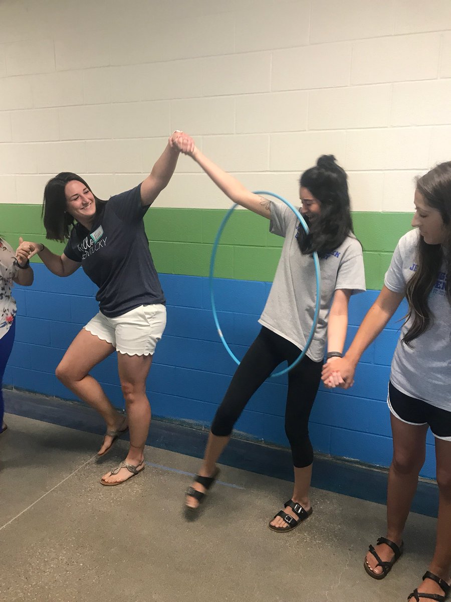 learningwithkim's tweet photo. Building trust and collaboration through fun team building activities!! PD # 2 @Jennings_Creek was a great success!! #awesomeisthenewnormal #jcewolfpack https://t.co/03AcNYSOat