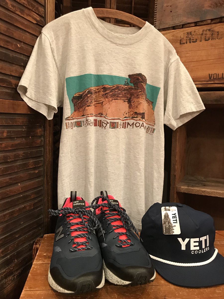 奈良 Come Together Moab 90 S Tee入荷します ゴツゴツした岩場のトレッキングにgoooodなnbのtrailbusterも 夏のアウトドアに大活躍しますよ Moab Teeは もちろんold Nikeファンの方にも おすすめです Tシャツ 1800 Tax Nb Tax